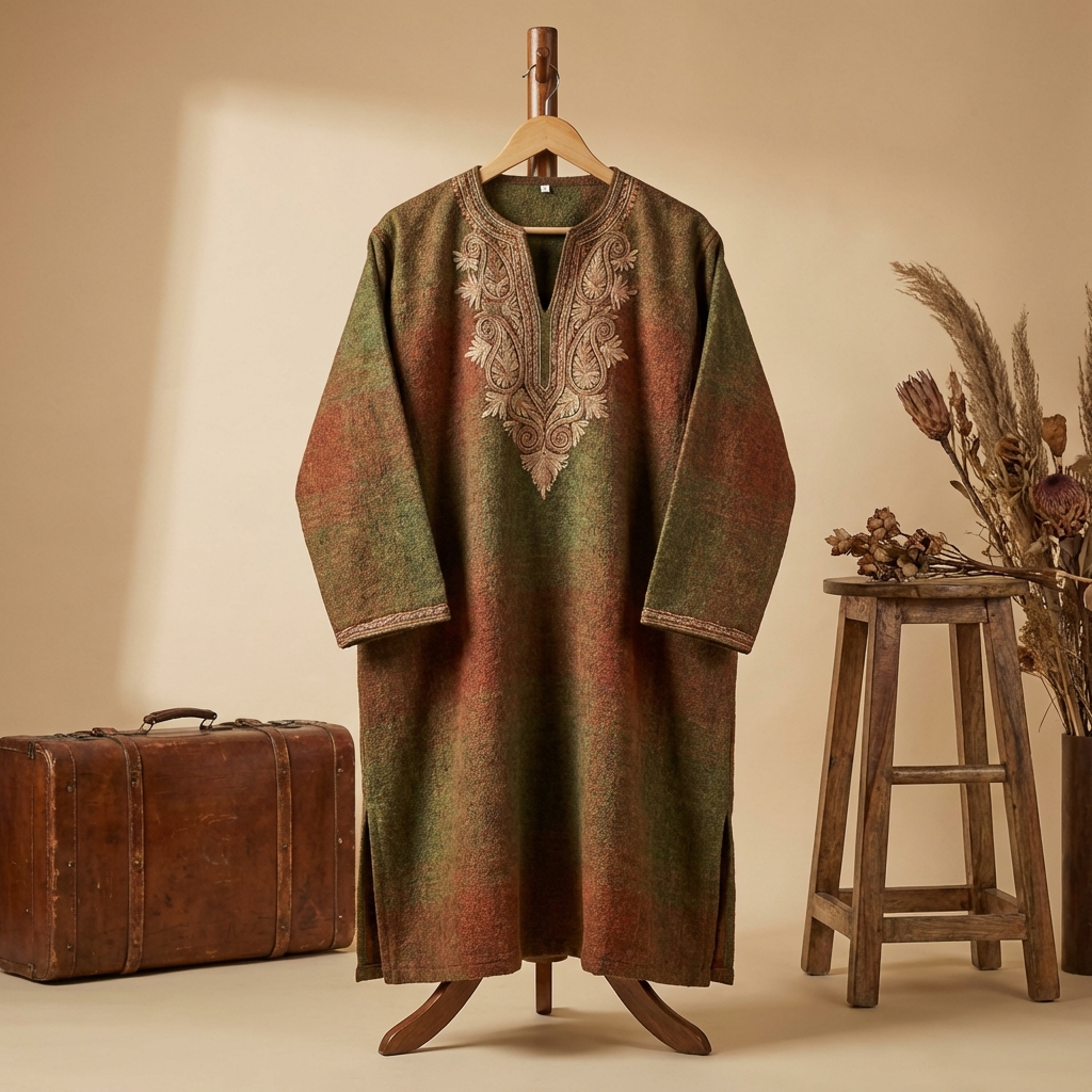 Traditional Kashmiri Men Pheran